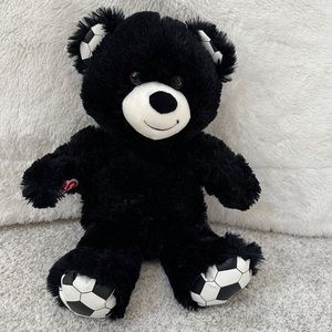 Build A Bear Workshop Black Soccer Bear